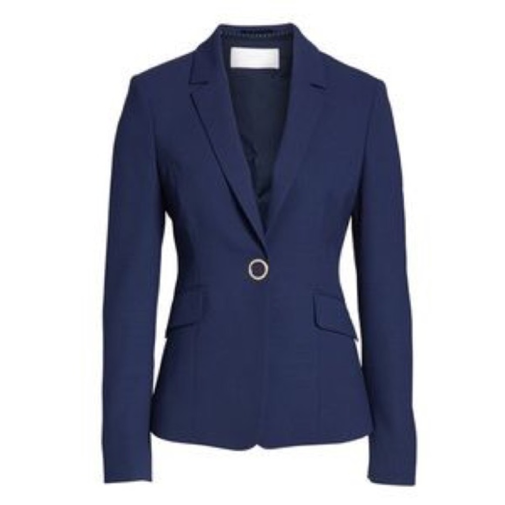 Hugo BOSS blue wool stretch blazer - 14 NWOT